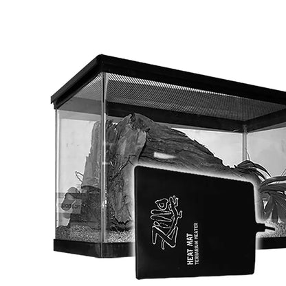 Zilla Terrarium Heat Mats Black 1ea/Mini, 1-5 gal, 4 W Zilla