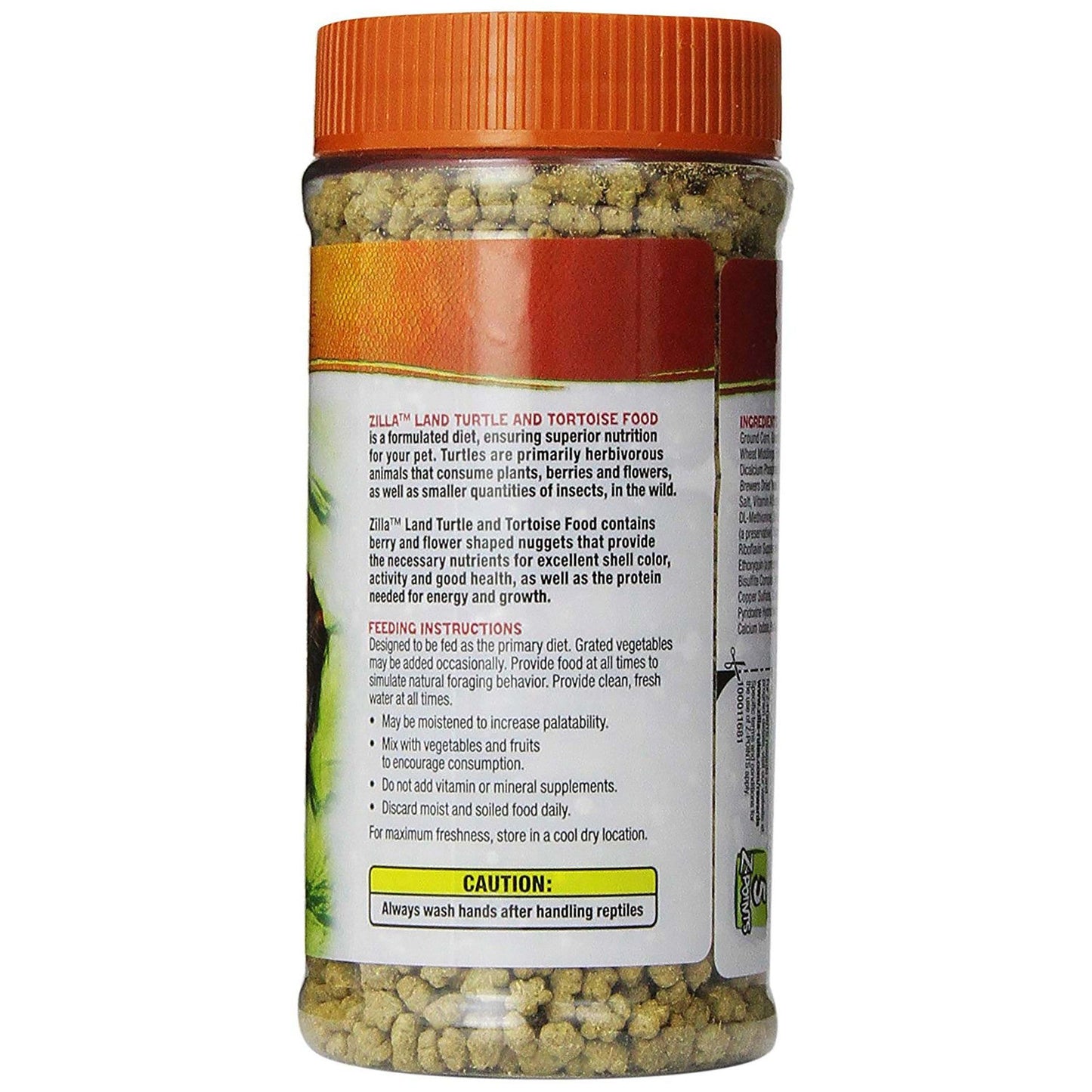 Zilla Land Turtle and Tortoise Extruded Food Pellets 1ea/6.5 oz