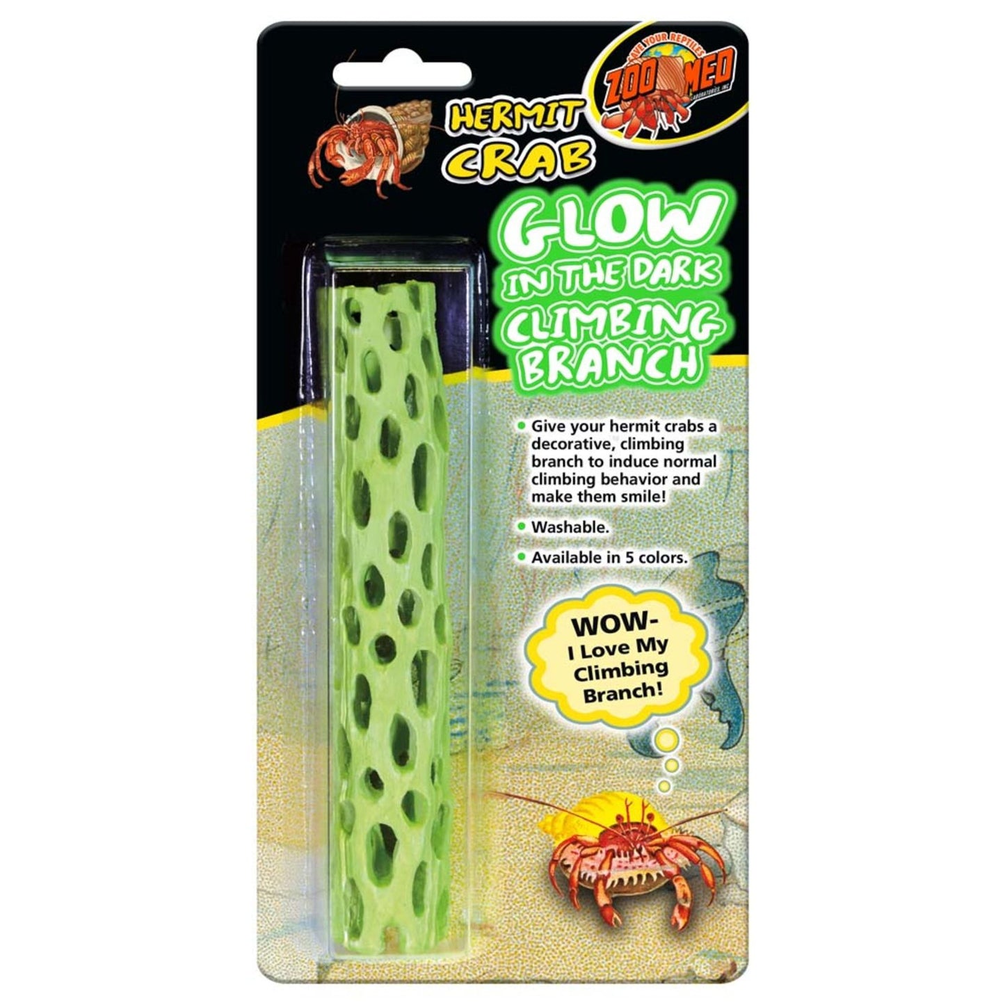 Zoo Med Hermit Crab Climbing Branch Glow in the Dark 1ea/Glow In The Dark