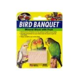 Zoo Med Bird Banquet Fruit Formula Mineral Block Pink 1ea/1 oz, SM