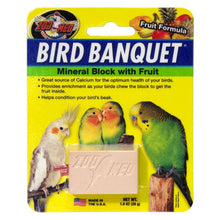 Zoo Med Bird Banquet Fruit Formula Mineral Block Pink 1ea/1 oz, SM