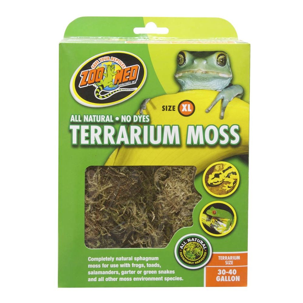 Zoo Med Terrarium Moss Substrate Green 1ea/30-40 gal, XL