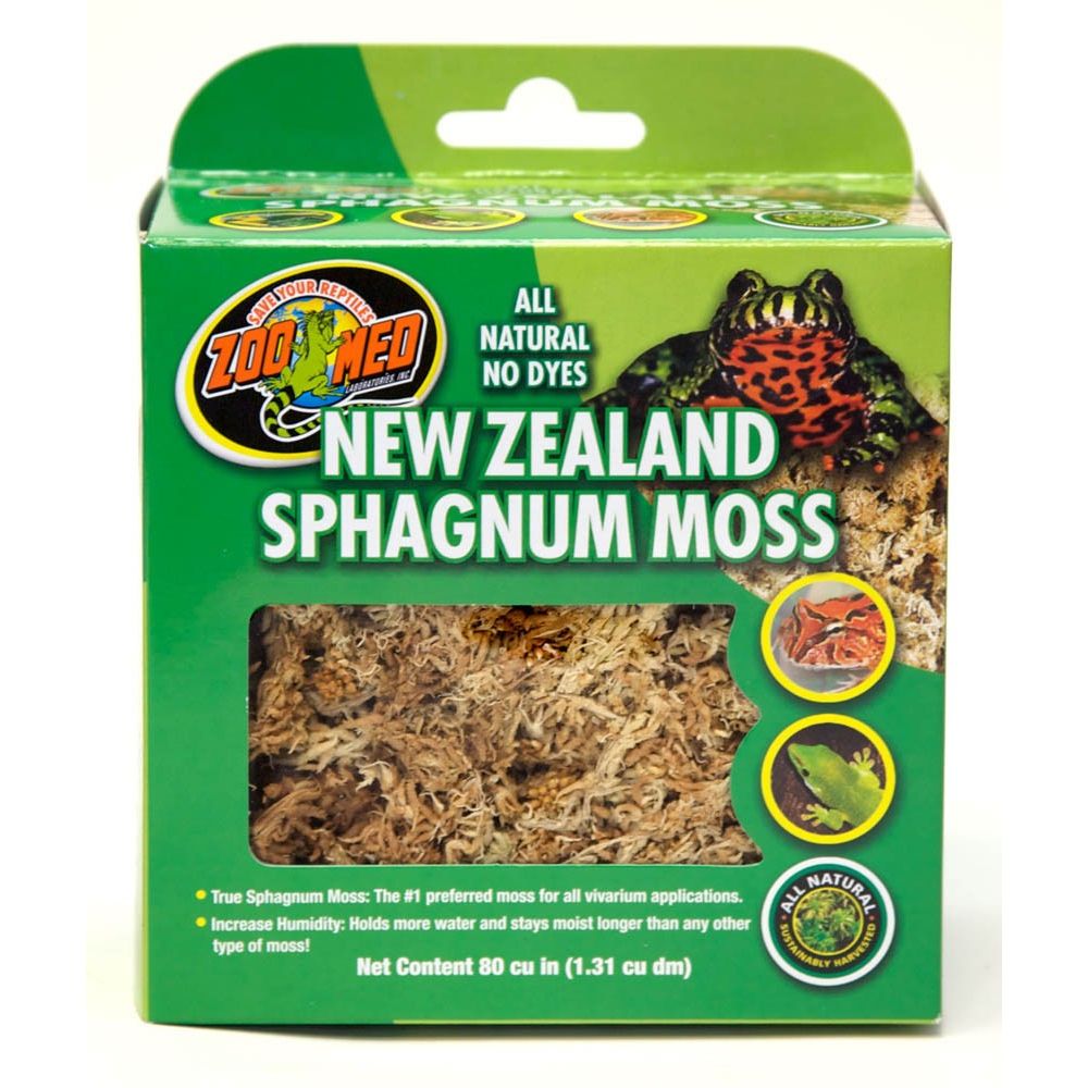 Zoo Med New Zealand Sphagnum Moss Brown 1ea/80 Cu. In