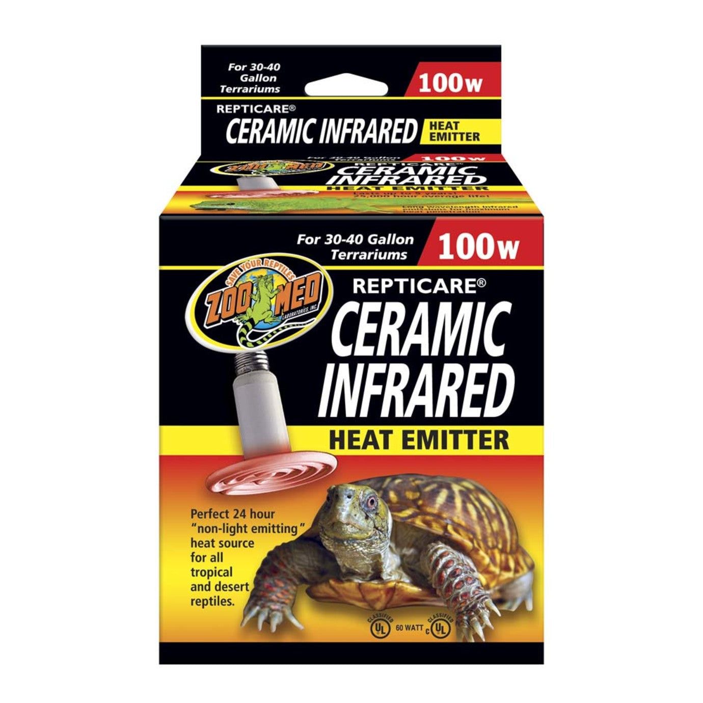 Zoo Med ReptiCare Ceramic Infrared Heat Emitter 1ea/100 W