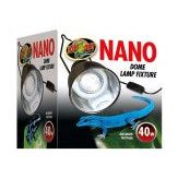 Zoo Med Nano Dome Lamp Fixture Black 1ea/4 in