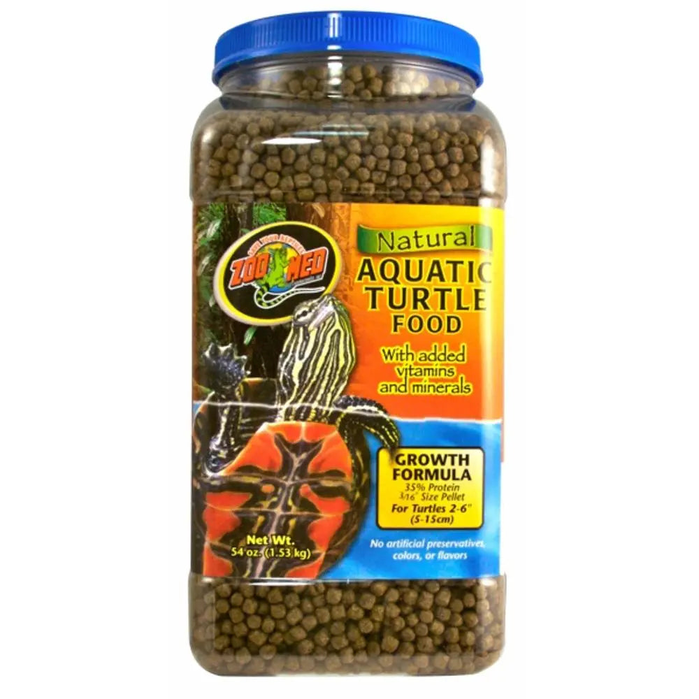 Zoo Med Natural Aquatic Turtle Food Growth Formula Dry Food 1ea/54 oz Zoo Med