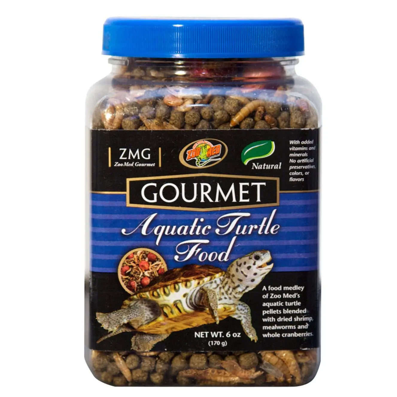 Zoo Med Gourmet Aquatic Turtle Dry Food 1ea/6 oz Zoo Med