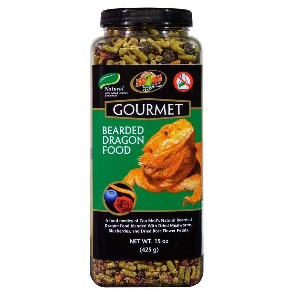 Zoo Med Gourmet Bearded Dragon Dry Food 1ea/15 oz Zoo Med