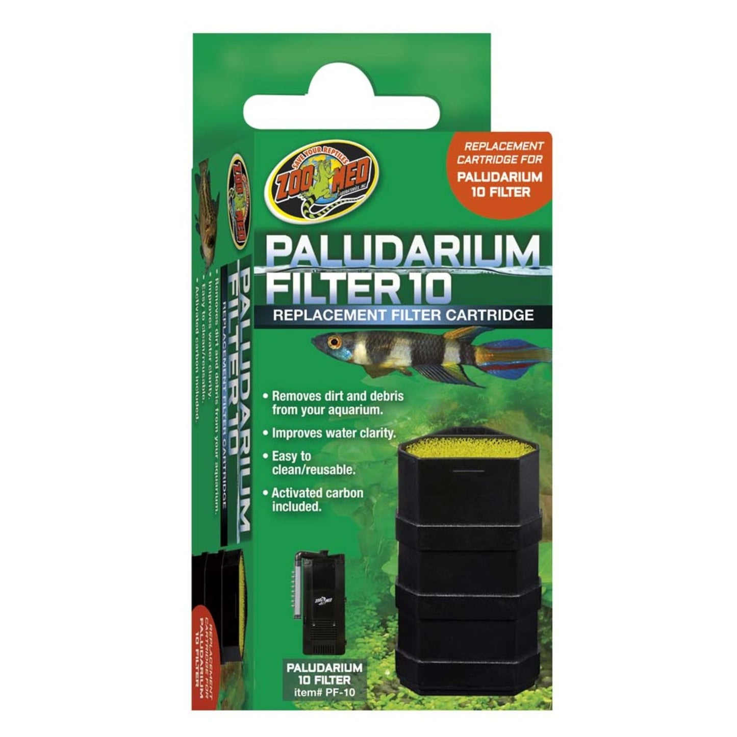 Zoo Med Replacement Filter Cartridge for PF Filters For PF-10 1ea