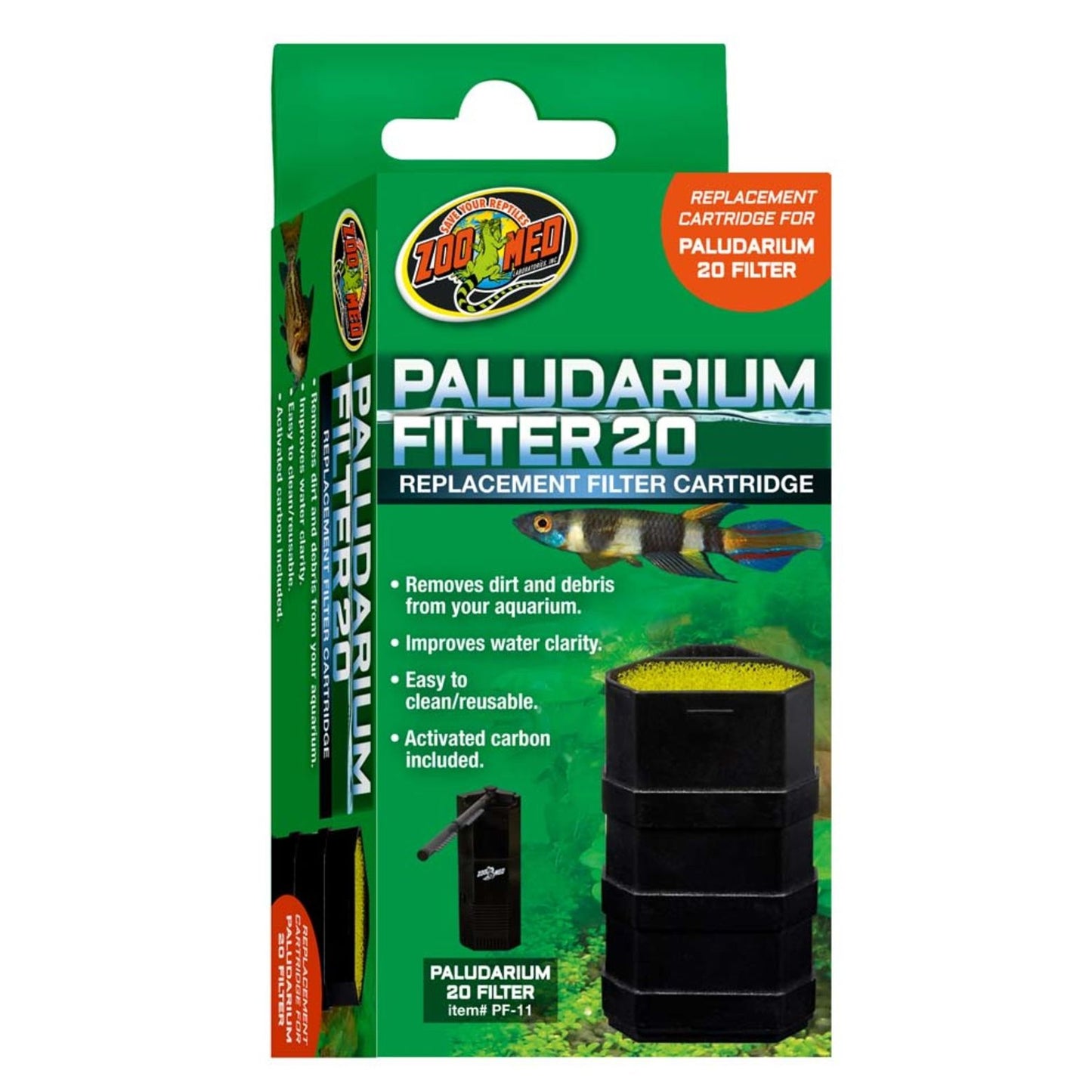 Zoo Med Replacement Filter Cartridge for PF Filters For PF-11 1ea
