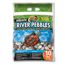 Zoo Med Aquatic River Pebble Substrate for Turtle Multi-Color 1ea/10 lb