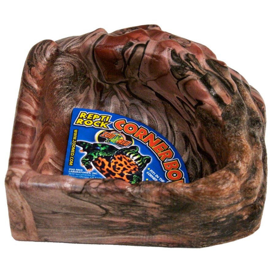 Zoo Med Repti Rock Corner Bowl Water Dish Assorted 1ea/SM
