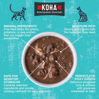 Koha Cat Grain Free Poke Bowl 3oz. Variety Pack (Case of 24) Koha
