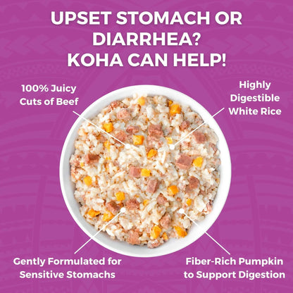 Koha Dog Bland Diet Beef Rice 12.5oz. (Case of 6) Koha