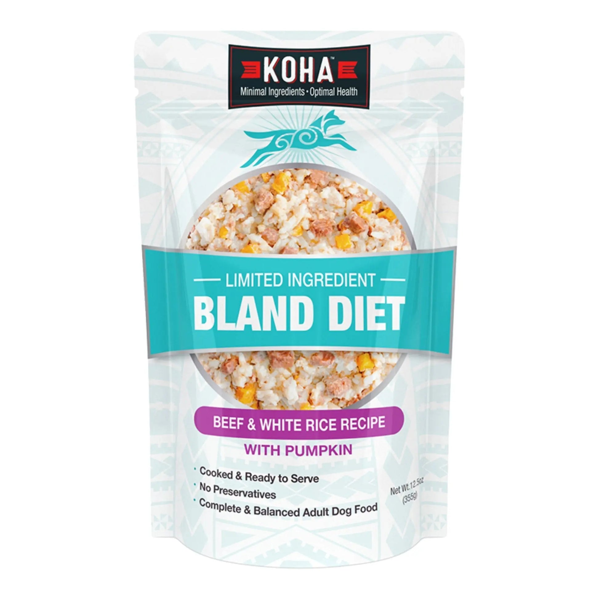 Koha Dog Bland Diet Beef Rice 12.5oz. (Case of 6) Koha