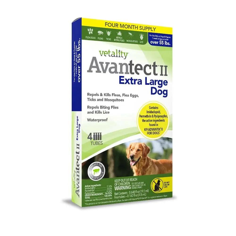 Vetality Avantect II Flea & Tick For Dogs 1ea/0.648 fl oz, 4 ct Vetality