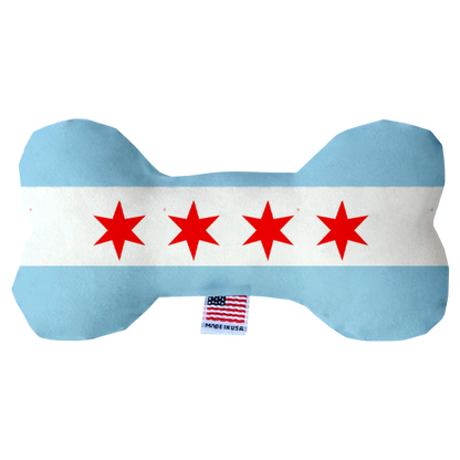 Chicago Plush Dog Bone Toy 8in