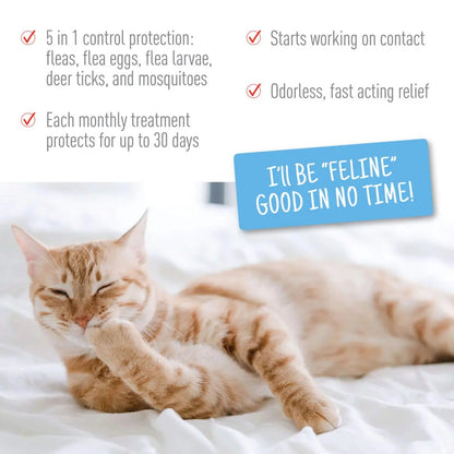 Adams Plus Flea  Tick Spot On for Cats 1ea/Over 5 lb Adams
