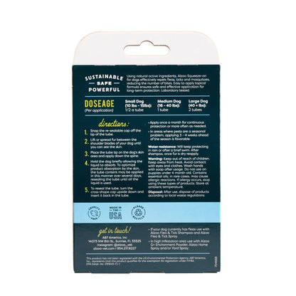 Alzoo Plant-Based Flea & Tick Squeeze-On Dog Alzoo