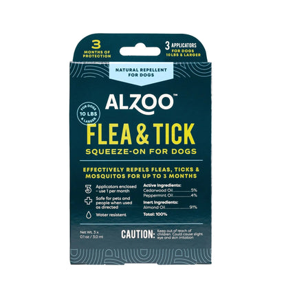 Alzoo Plant-Based Flea & Tick Squeeze-On Dog Alzoo