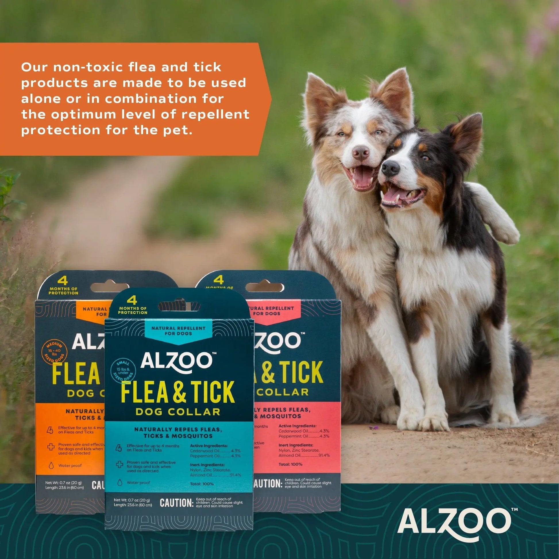 Alzoo Plant Based Flea & Tick Collar Small Dog 23.6In. Alzoo