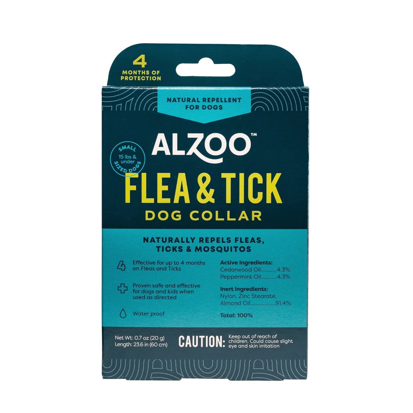 Alzoo Plant Based Flea & Tick Collar Small Dog 23.6In. Alzoo
