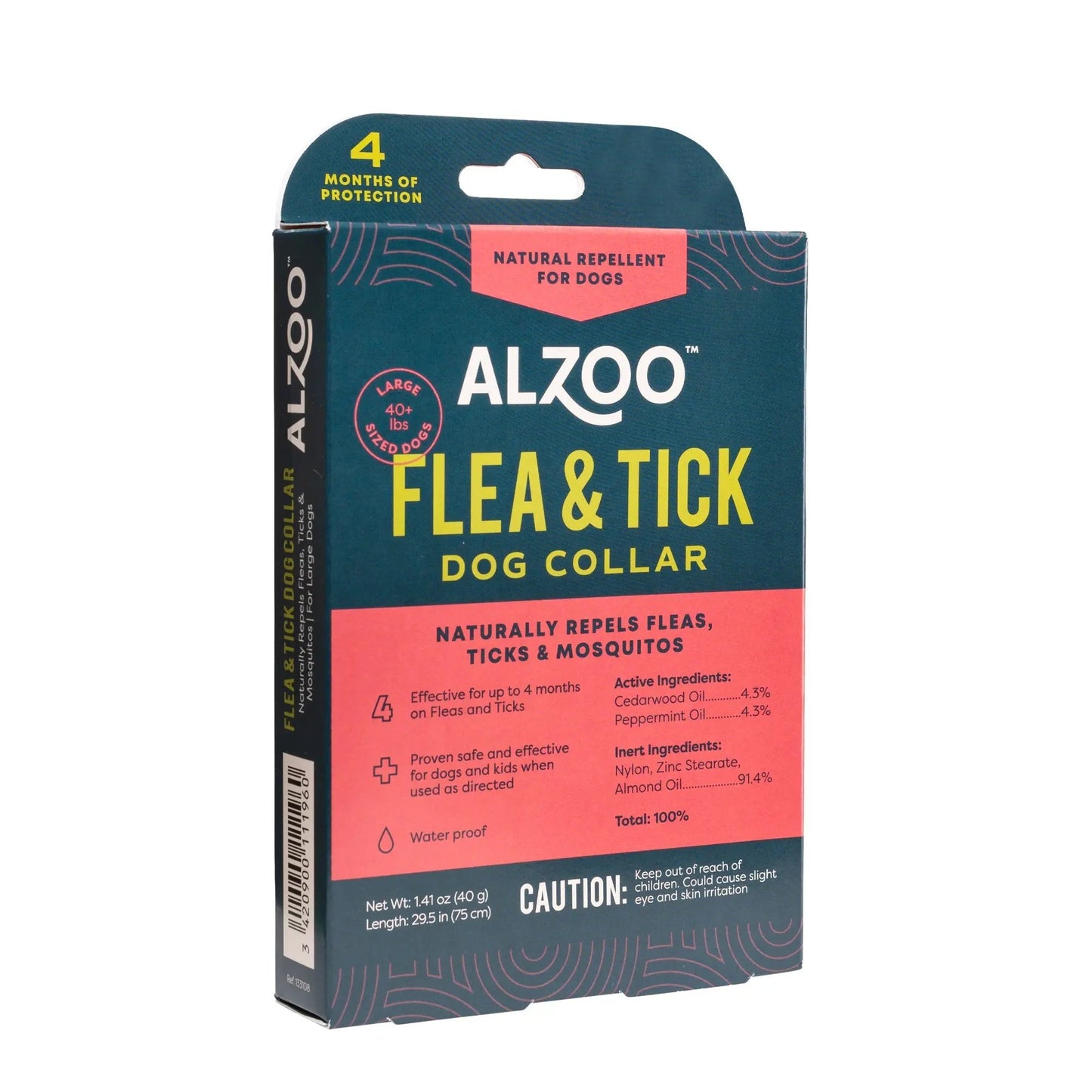 Alzoo Plant-Based Flea & Tick Collar Large Dog 29.5In. Alzoo