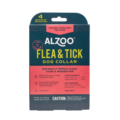 Alzoo Plant-Based Flea & Tick Collar Large Dog 29.5In. Alzoo