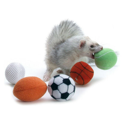 Marshall Pet Products Ferret Sport Balls Assorted 1ea/2 in, 2 pk