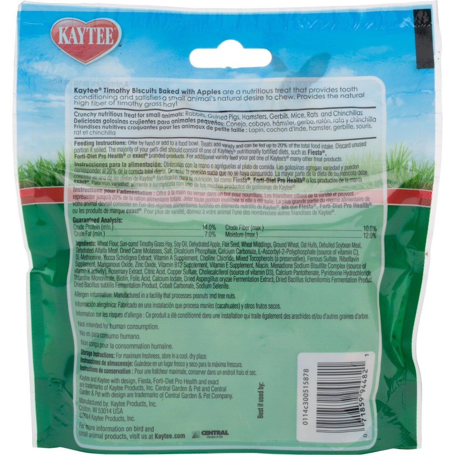 Kaytee Timothy Biscuits Baked Treat - Apple 1ea/4 oz