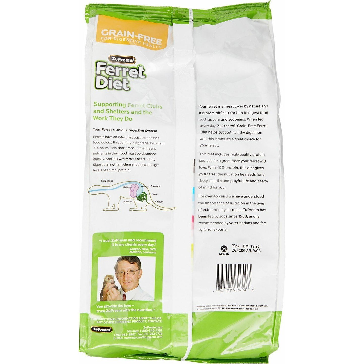 ZuPreem Grain-Free Ferret Diet Dry Food 1ea/4 lb