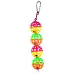 A and E Cages Happy Beaks Jingle Lattice Balls Toy 1.5in x 1.5in x 5.5in A & E Cages