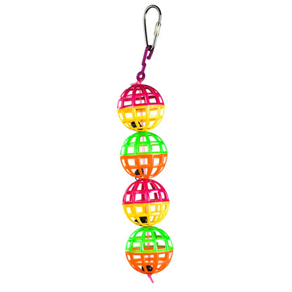 A and E Cages Happy Beaks Jingle Lattice Balls Toy 1.5in x 1.5in x 5.5in A & E Cages