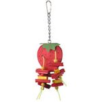 A and E Cages Happy Beaks Strawberry Bird Toy SM
