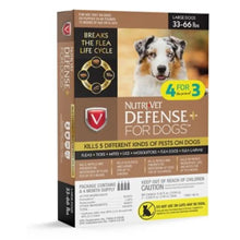 Nutri-Vet Defense+ Flea & Tick for Dog 1ea/LG, 33-66 lb, 4 pk Discontinued