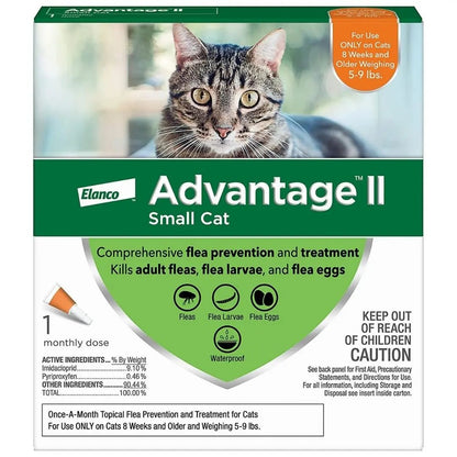 Advantage II Small Cat Single Dose Orange Bayer