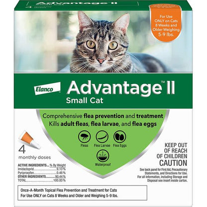 Advantage Cat Small Orange 4-Pack (3packs) Elanco