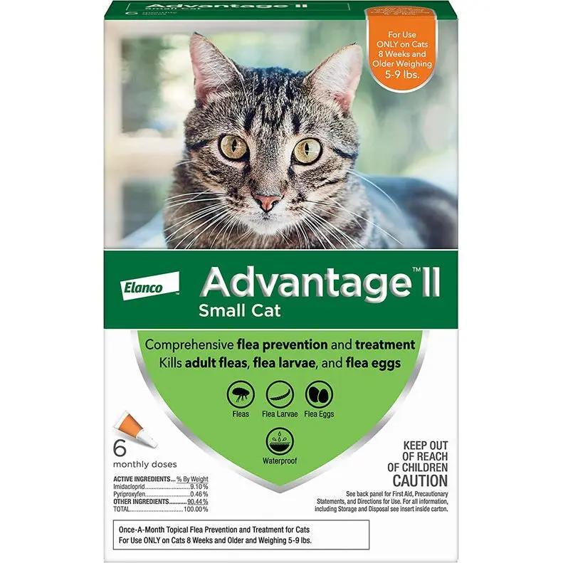 Advantage II Cat Small Orange 6-Pack (3packs) Elanco