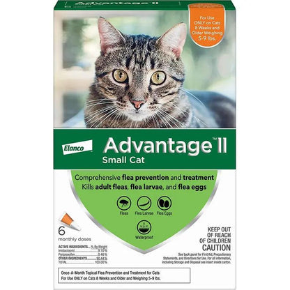 Advantage II Cat Small Orange 6-Pack (3packs) Elanco