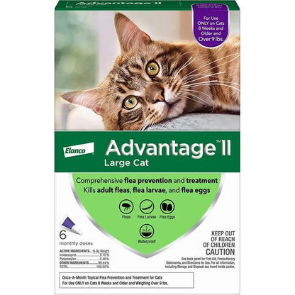 Advantage II Cat Large Purple 6-Pack (3 packs) Elanco