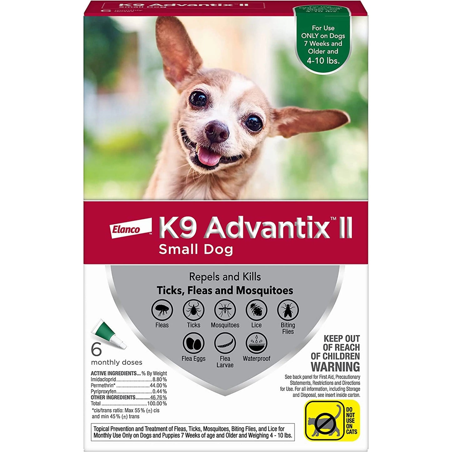 K9 Advantix Ii Dog Small Green 6-Pack Bayer