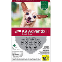 K9 Advantix Ii Dog Small Green 6-Pack Bayer