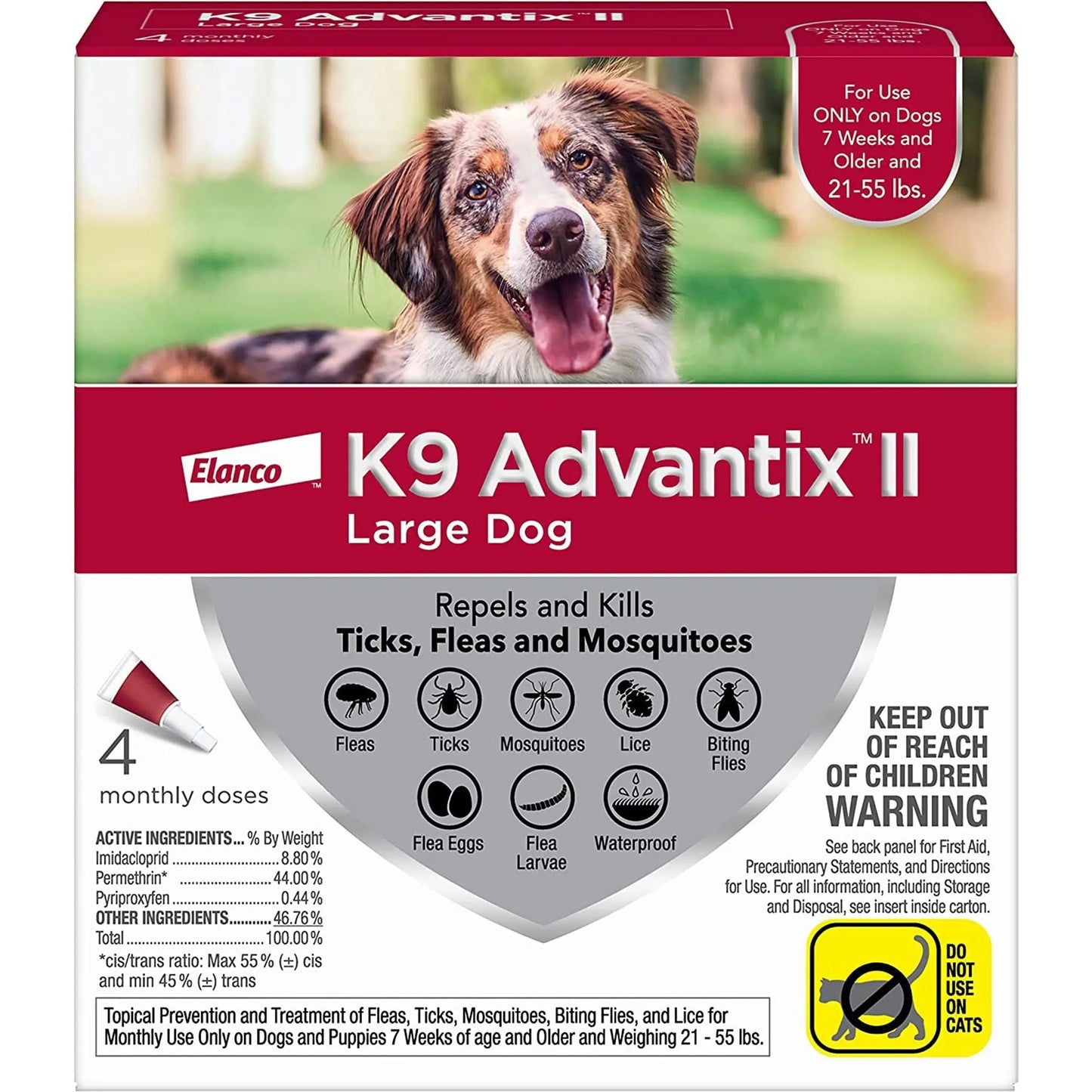 K9 Advantix Ii Dog Large Red 4-Pack (Case of 4) Elanco