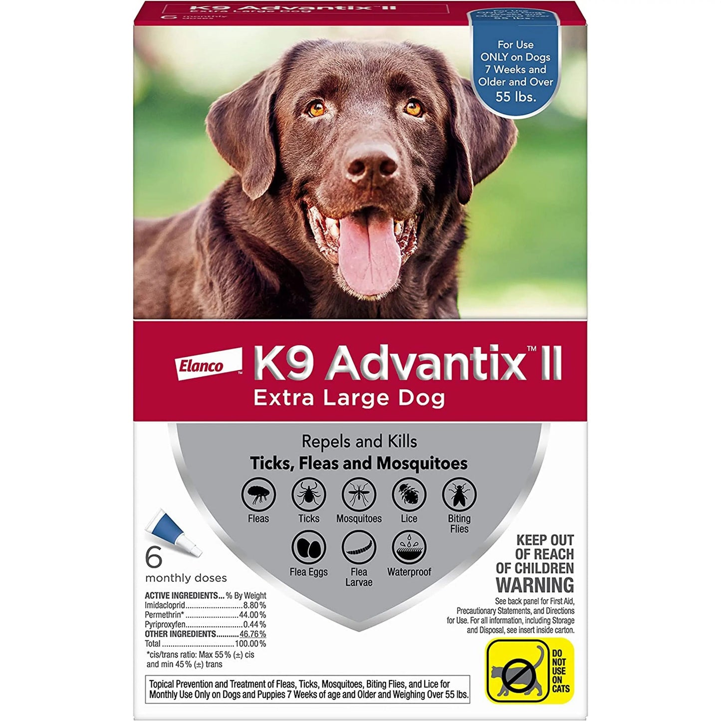 K9 Advantix Ii Dog Extra Large Blue 6-Pack Elanco