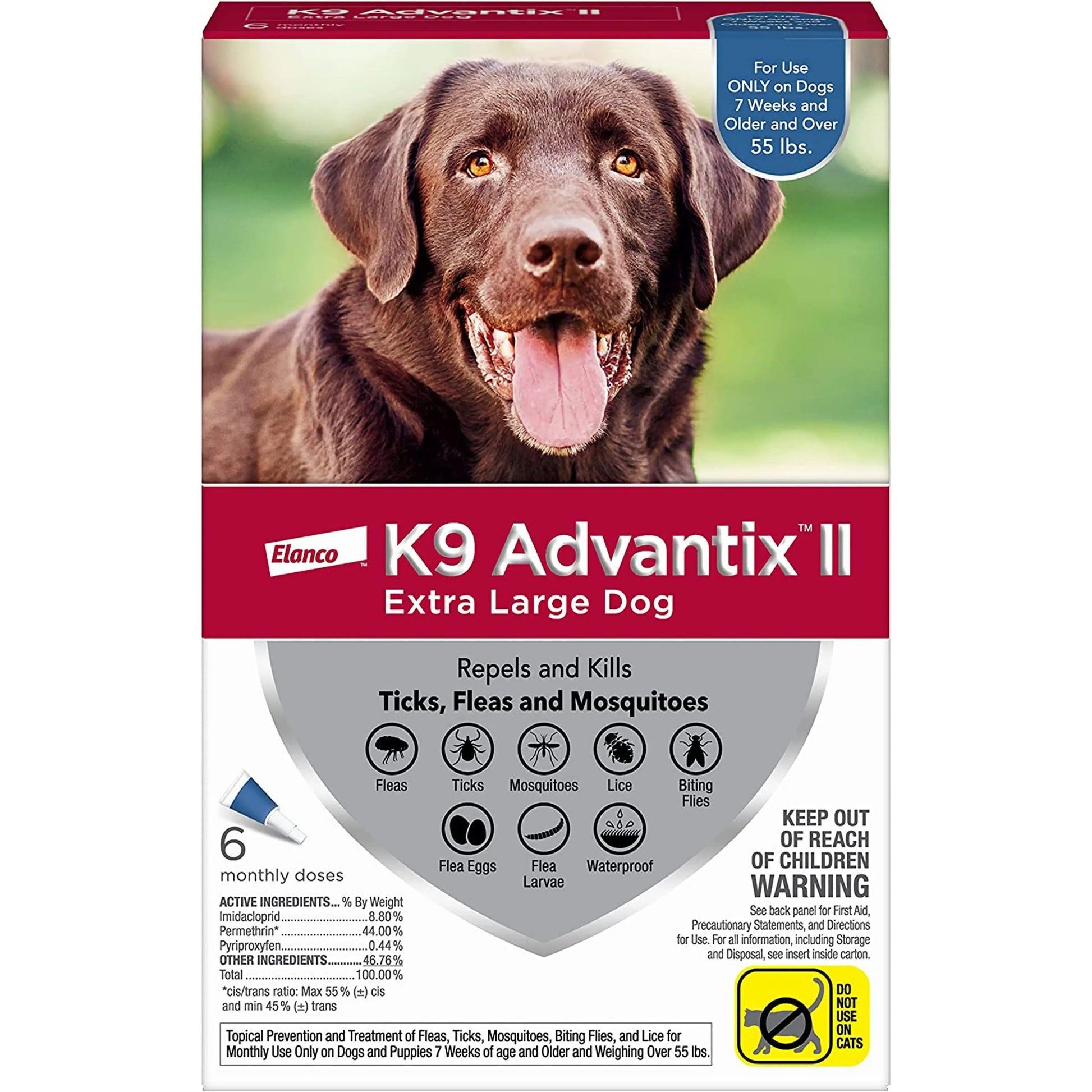 K9 Advantix Ii Dog Extra Large Blue 6-Pack Elanco