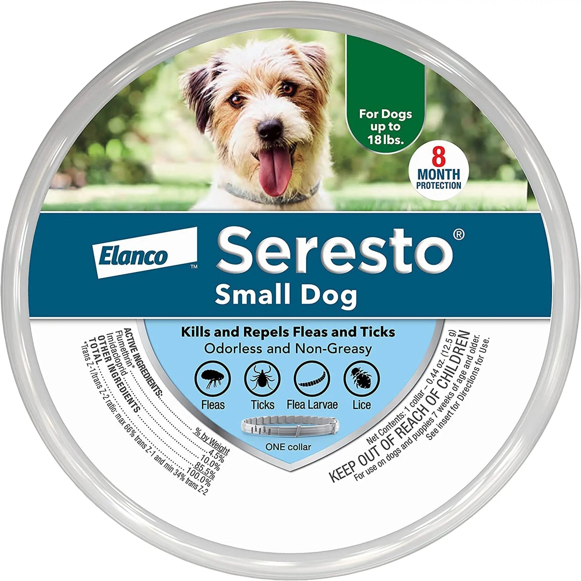 Bayer Dog Seresto Small 6-36lbs-8 Month Collar Elanco