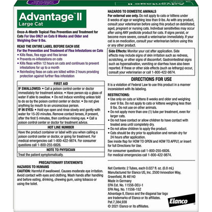Advantage II Cat Large Purple 2-Pack (3packs) Elanco