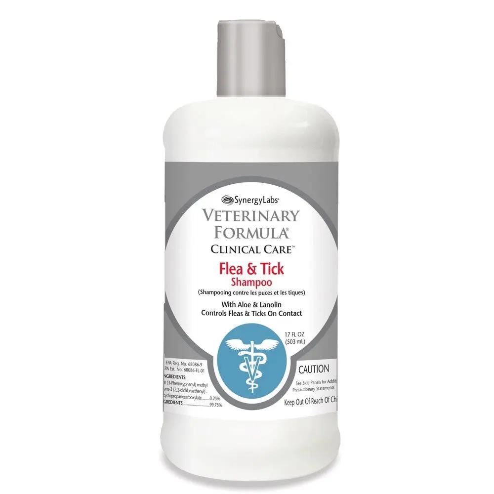 Synergy Labs Flea and Tick Shampoo for Dogs 1ea/16 fl oz Synergy Labs