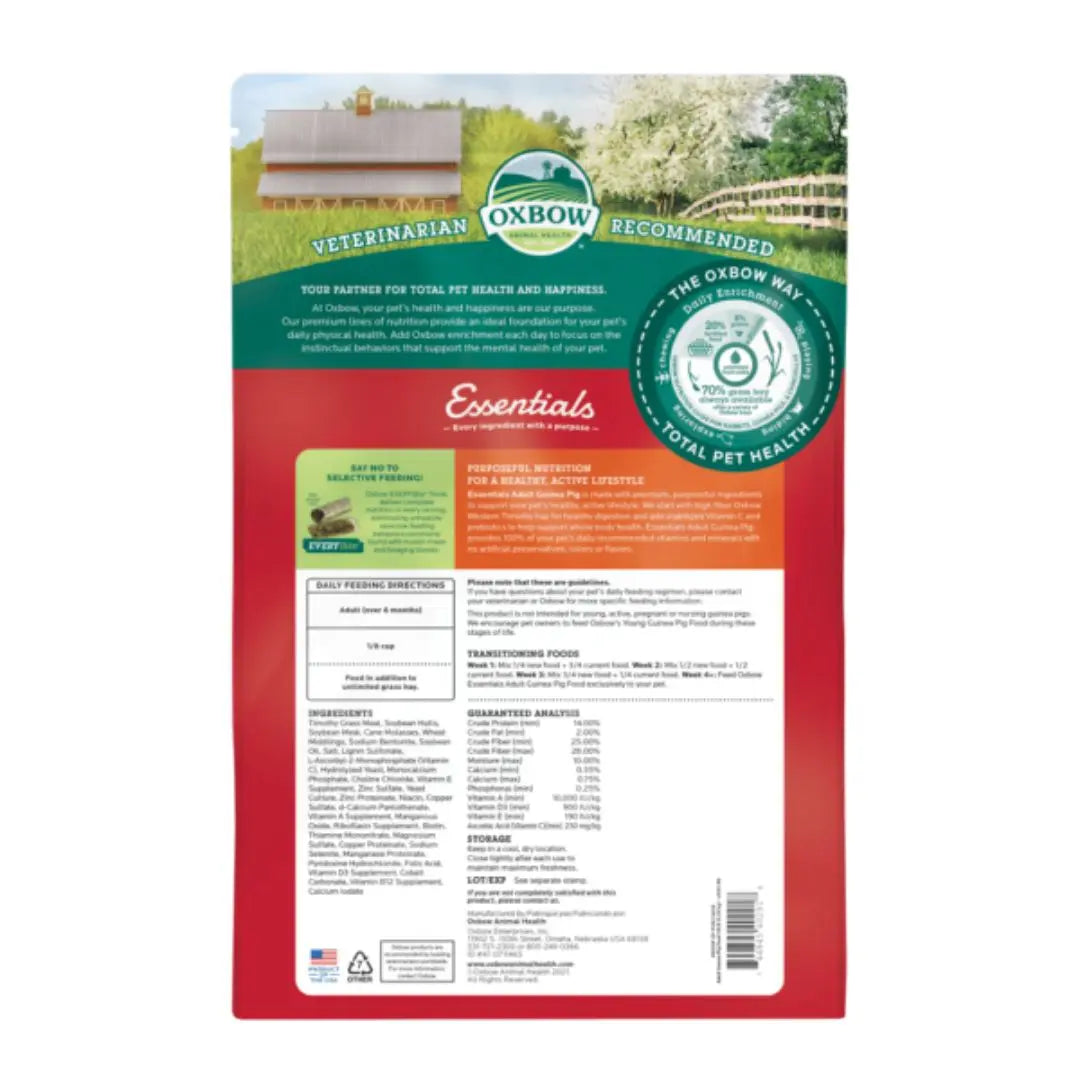 Oxbow Animal Health Essentials Adult Guinea Pig Food 1ea/10 lb Oxbow