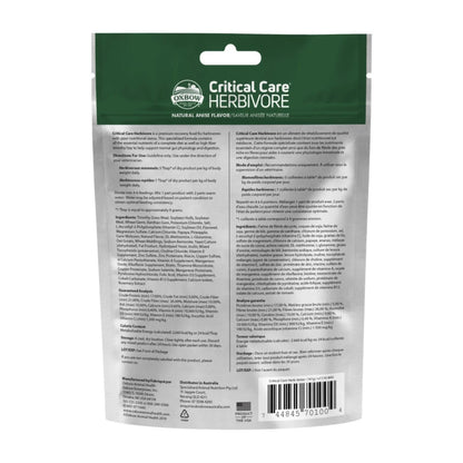 Oxbow Animal Health Critical Care Herbivore Feeding Formula 141g, Anise, 1ea/4.97oz. Oxbow